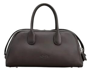 2025 Tod's Bauletto Leather Top Handle Shoulder Handbag Piccolo Palissandro