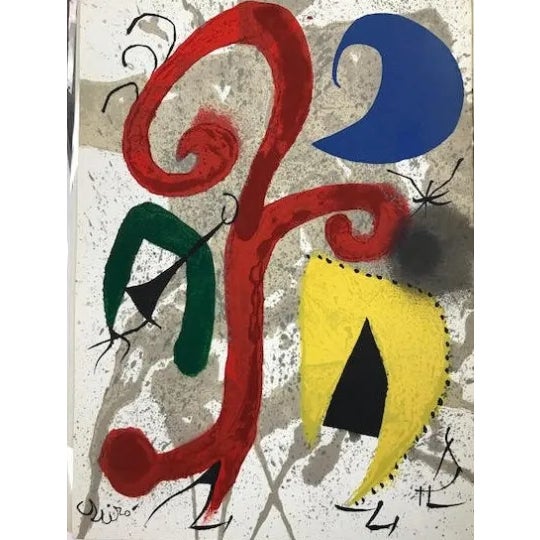 Artist: Joan Miro Country: Spain Title: Jardin au Clair de Lune Medium: Original Lithograph Marks: Signed in plate, not...