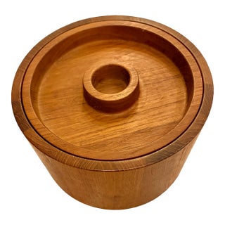 1960s Dansk Teak Ice Bucket Made in Denmark by Jens Quistgaard For Sale