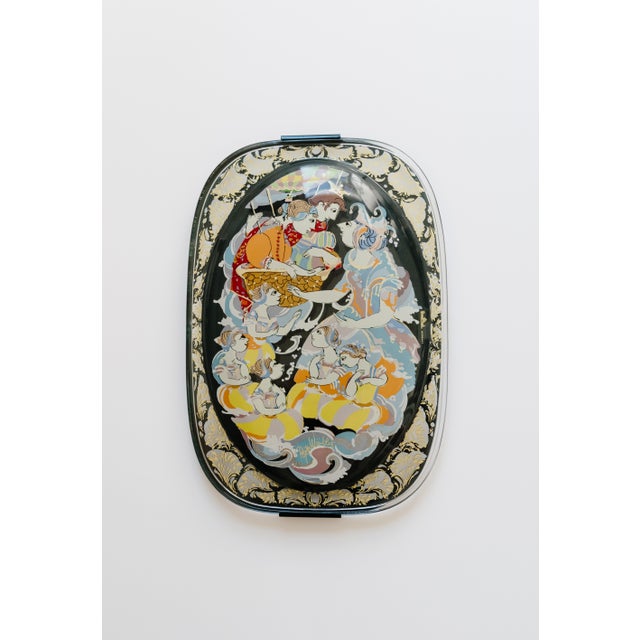 Vintage Glass and Metal Wall Art by Bjørn Wiinblad for Rosenthal Germany For Sale - Image 12 of 12