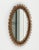 Mid-Century Modern Mid-Century Oval Rattan and Bamboo Wall Mirror in the style of Franco Albini, Italy, 1960s For Sale - Image 3 of 10