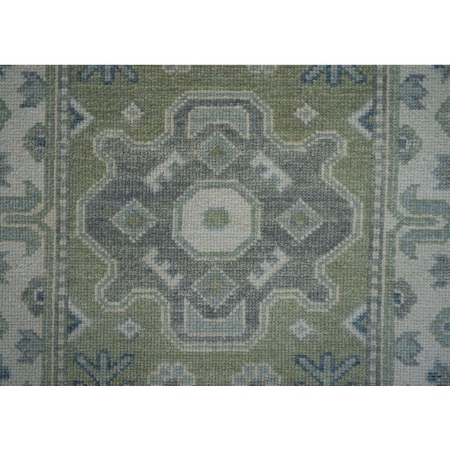 Early 21st Century Turkish Oushak Rug 3' x 12'3" #19225 For Sale - Image 5 of 8