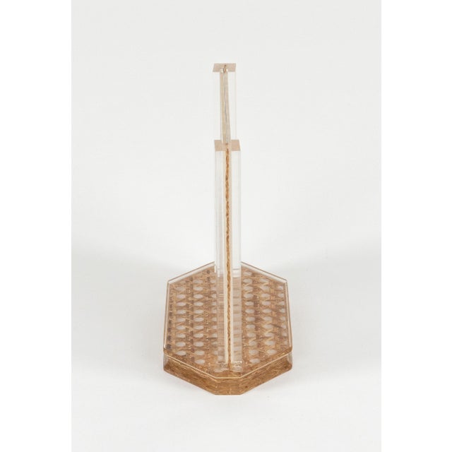 Mid-Century Modern Acrylic and Rattan Picture Frames from Christian Dior, 1970s, Set of 2 For Sale - Image 13 of 14