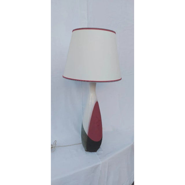 Lamp with Lampshade For Sale - Image 4 of 7