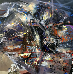 Ovidiu Kloska, and the Spirit Shall Live On, Acrylic on Canvas