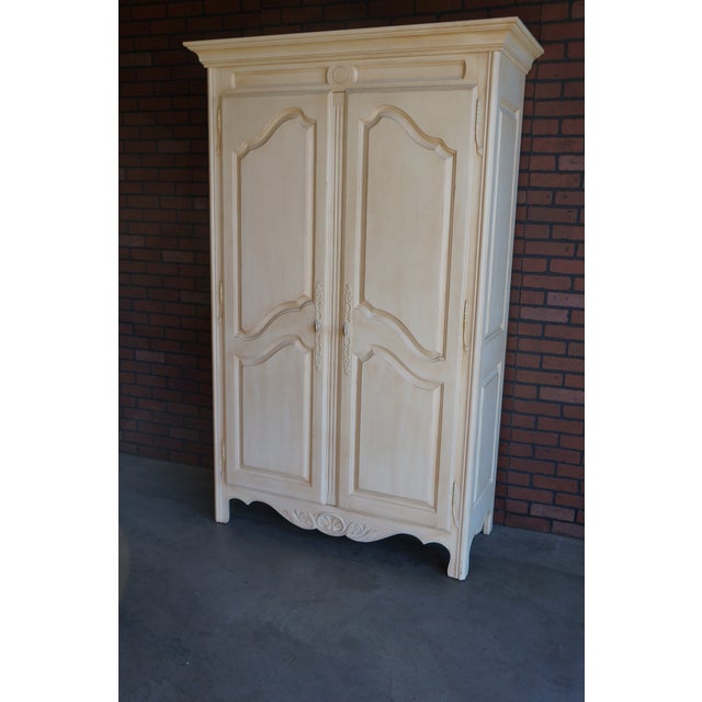 Ethan Allen Country French Painted Armoire For Sale - Image 12 of 12