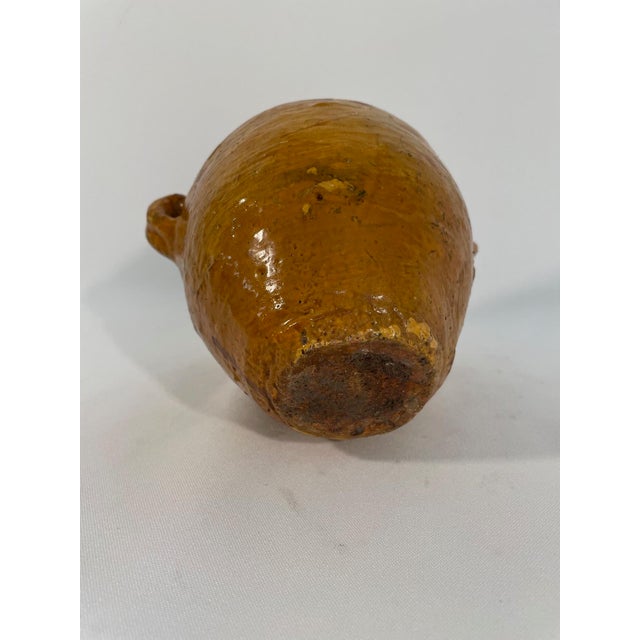 Rare 1890s Petite Glazed Earthenware French Confit Pot or Jar For Sale - Image 9 of 17