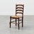 Rustic Oak Ladder-Back Chair with Rush Seat and Cabriole Front Legs, France, 1900s For Sale - Image 14 of 14
