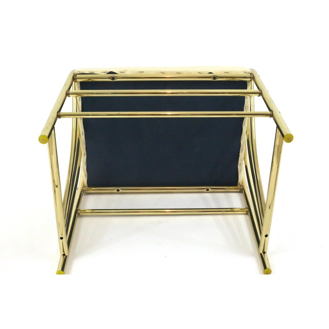 1980's Art Deco Style Gold Metal Vanity Bench Chairish
