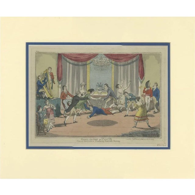 Fores, Satirical Illustration of Quadrille Dancing, 1817, Print For Sale