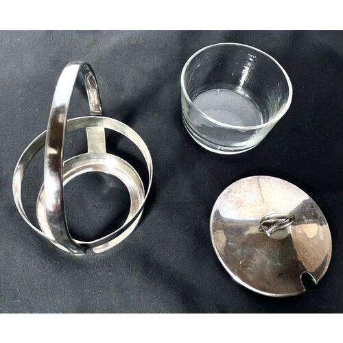 Vintage Austrian Silver-Plated Butter Dish For Sale - Image 4 of 7