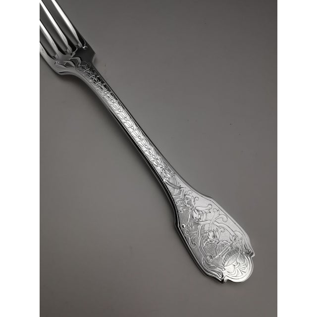 Soubise Silver Minerva Dinner Service from Puiforcat, 1890s, Set of 18 For Sale - Image 10 of 18
