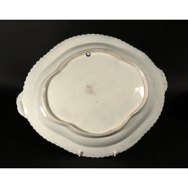 Late 18th Century First Period Worcester Porcelain Soup Tureen, Cover and Stand, Pine Cone Pattern, Blue and White For Sale - Image 11 of 16