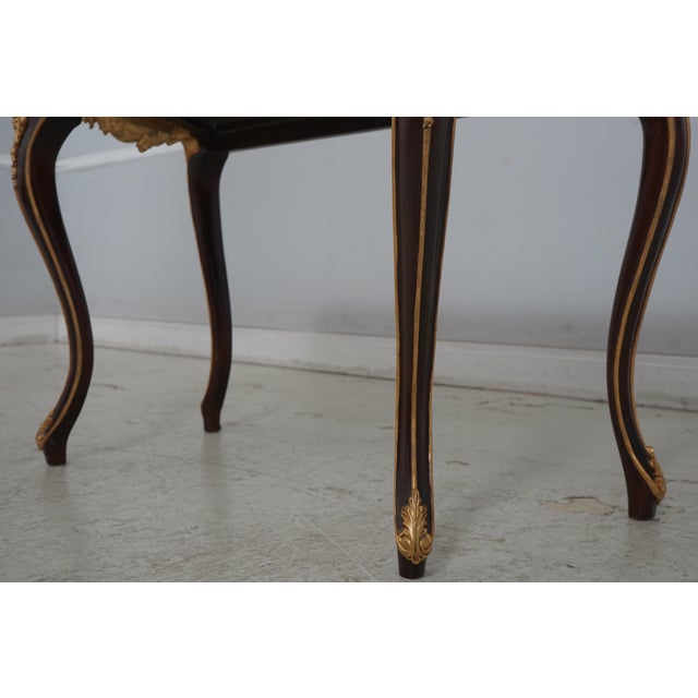 Stone Pietra Dura Marble Top French Louis XV Console Table For Sale - Image 7 of 18