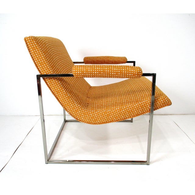 Metal Milo Baughman Scoop Lounge Chair for Thayer Coggin (A) For Sale - Image 7 of 14