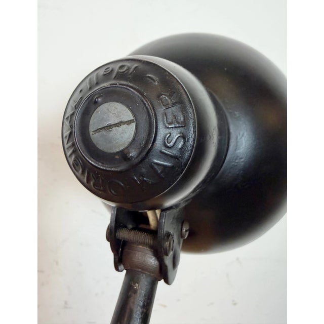 Vintage Black Table Lamp by Christian Dell for Kaiser Idell, 1930s For Sale - Image 16 of 18