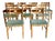 Mid Century Henning Kjaernulf Attrb Danish Oak Dining Chairs, Set of 9 For Sale