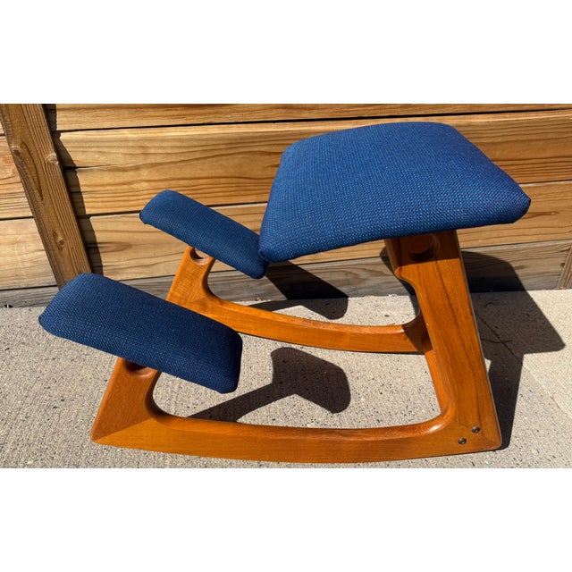 1980s 1980s Danish Teak Ergonomically Balens Chair For Sale - Image 5 of 8
