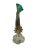 Early 20th Century Vintage Murano Sommerso Green Gold Flecks Bollicine Italian Bubble Glass Fish For Sale - Image 5 of 10