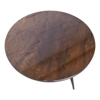 Tripod Coffee Table in Varnished Mahogany, 1960s For Sale