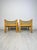Wood Set of Vintage Lounge Chairs in Pine and Canvas by Erik Worts for Ikea, 1970s For Sale - Image 7 of 14