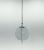 Mid-Century Milk Glass & Chrome Pendant Light, 1960s For Sale - Image 4 of 10