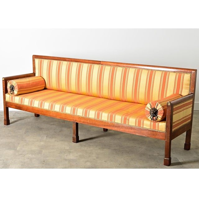 French French 19th Century Massive Directoire Settee For Sale - Image 3 of 16