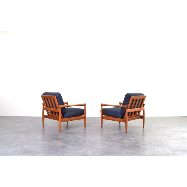 Ikea Mid-Century Modern Kolding Chairs in Oak by Erik Wørts for Ikea, 1960s, Set of 2 For Sale - Image 4 of 17