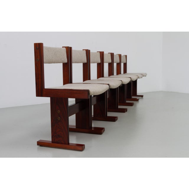 Danish Brutalist Rosewood Dining Chairs from Gangsø Møbler, 1970s, Set of 6 For Sale - Image 14 of 18
