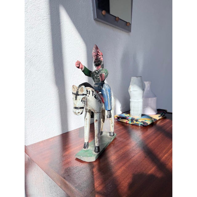 Folk Art Cheval Statuette, Guatemala, 1970s For Sale - Image 11 of 18