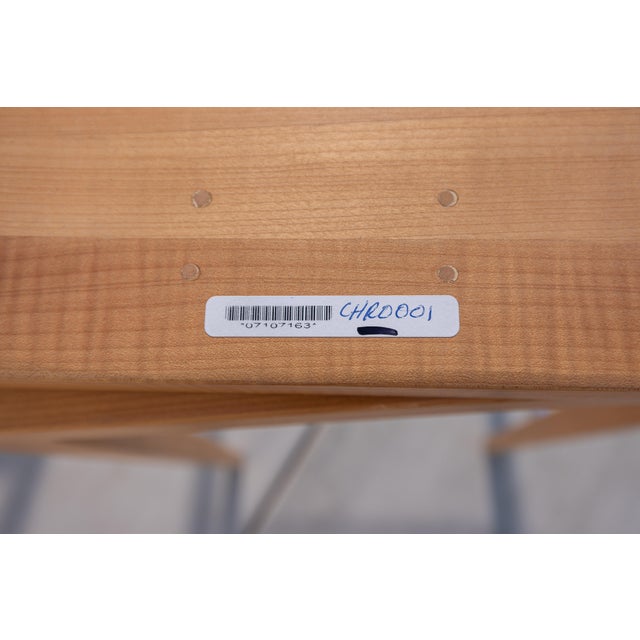 Attributed to Bernhardt Design "Vanish" Solid Maple Bar Stools, Set of 3 For Sale - Image 16 of 16