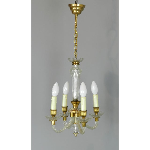 Murano Glass Chandelier, 1950s For Sale - Image 6 of 11
