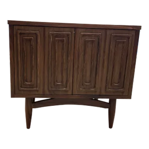 Mid Century Modern Walnut Nightstand