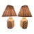 Lattice Cutout Glow Lamps Grass Cloth Shade For Sale