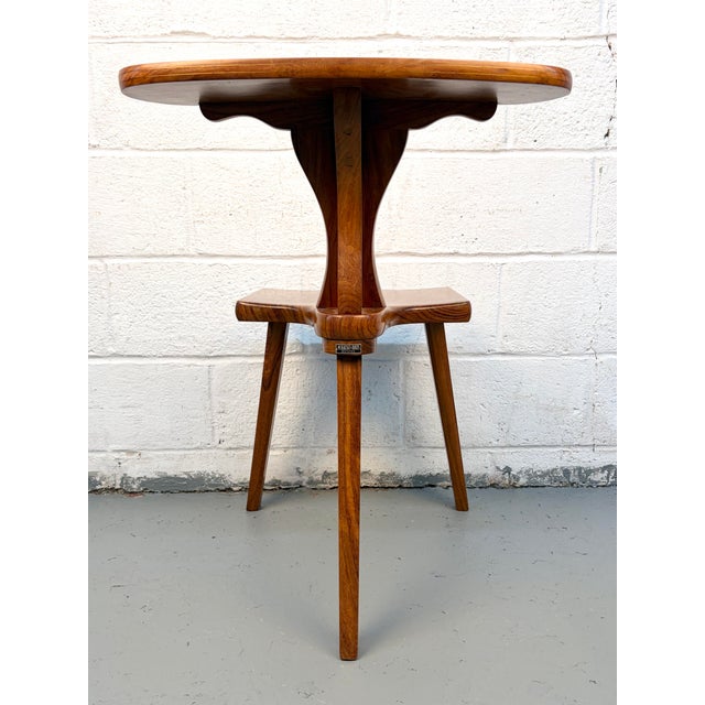 Mid 20th Century Rosewood Prayer or "Cockfighting" Chair by M. Hayat & Bros. For Sale - Image 4 of 12