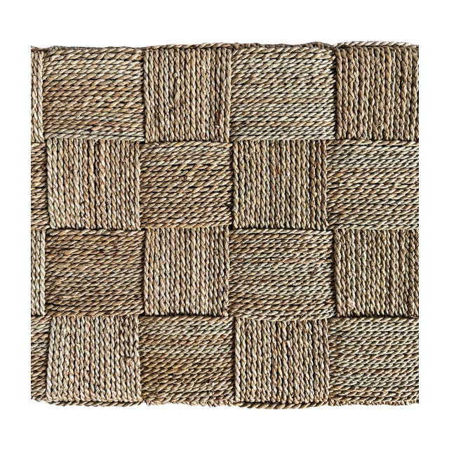 Woven Seagrass Console Table For Sale In Los Angeles - Image 6 of 13