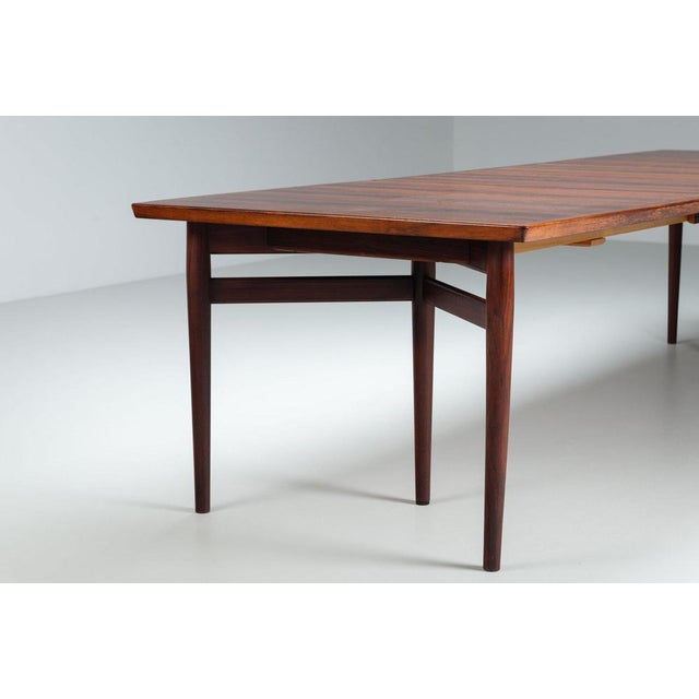 Large Model 201 Dining Table in Rosewood by Arne Vodder for Sibast, Denmark, 1960s For Sale - Image 13 of 14