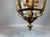 Bronze 1970 French Louis XVI Gold Bronze Glass Lantern Chandelier For Sale - Image 8 of 12