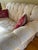 Traditional Taylor King Gold, Silk Damask, Single Seat Sofa For Sale - Image 3 of 3