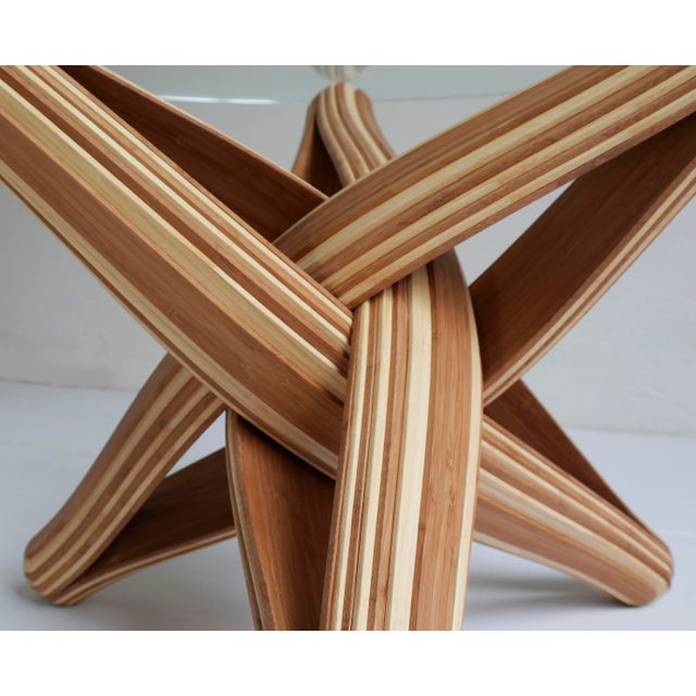 "Lock" Caramel Naturel Bamboo Coffeetable For Sale - Image 12 of 12