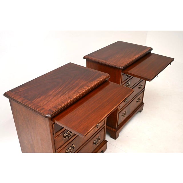 Mahogany Chests of Drawers, 1950, Set of 2 For Sale - Image 6 of 12