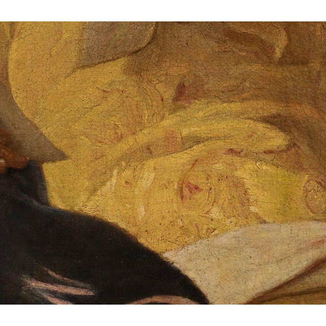 Claude Vignon, Portrait of the Singer, 1625, Oil on Canvas For Sale - Image 12 of 15