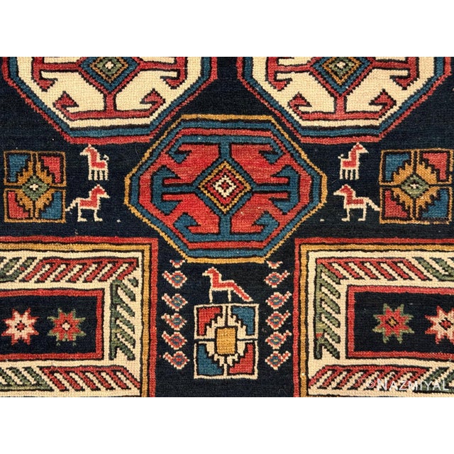 Textile Nazmiyal Collection Antique Caucasian Shirvan Rug For Sale - Image 7 of 10