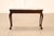 Stickley Chippendale Style Marble Top Mahogany Sofa Table Console For Sale - Image 14 of 18