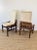 Wood Vintage 1970s Henredon Mid Century Oak Wood Dining Chairs Set of 8 Campaign Style For Sale - Image 7 of 10