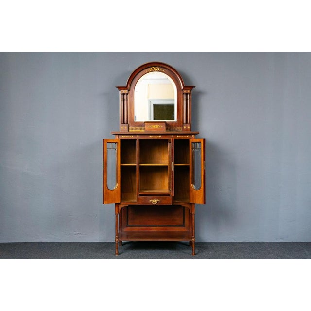 Vinrage Brown Wooden Cabinet For Sale - Image 3 of 18