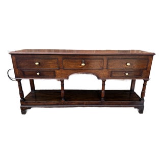 18th Century English Dresser Base For Sale