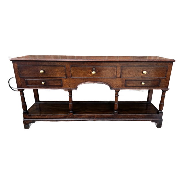 18th Century English Dresser Base For Sale