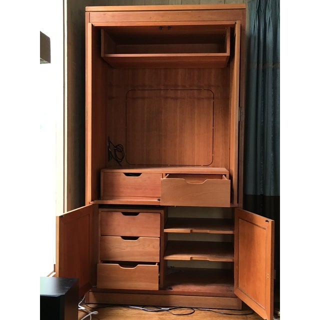 Stickley Cherry Wood Armoire Chairish