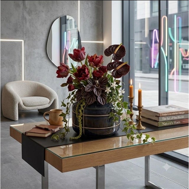 Contemporary Modern Minimalist Orb Ceramic Vase - Home Decor For Sale - Image 3 of 6